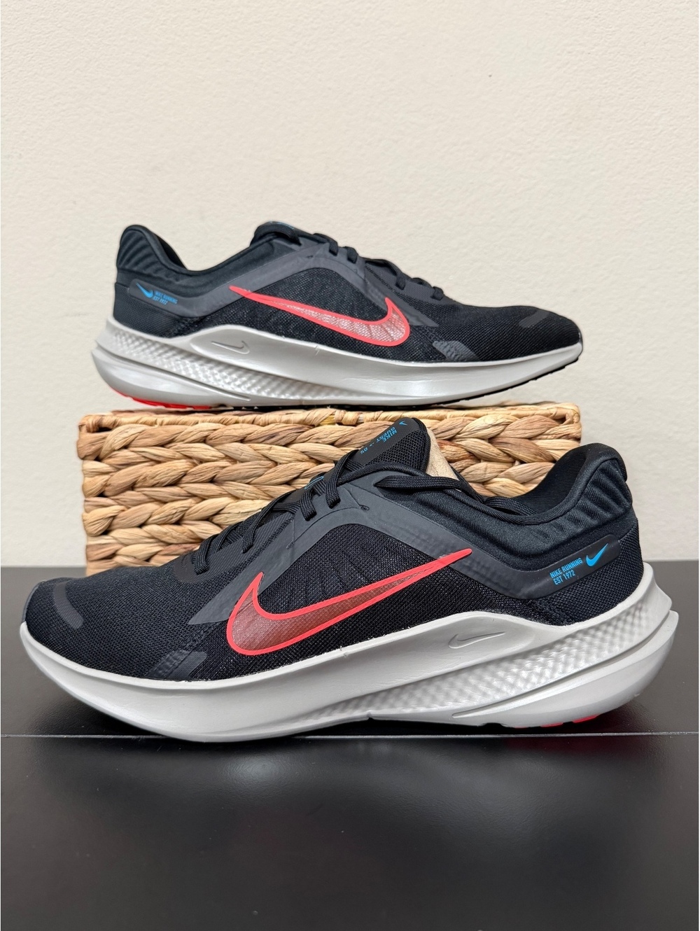 Size 11.5 - Nike Quest 5 “black Bright Crimson”